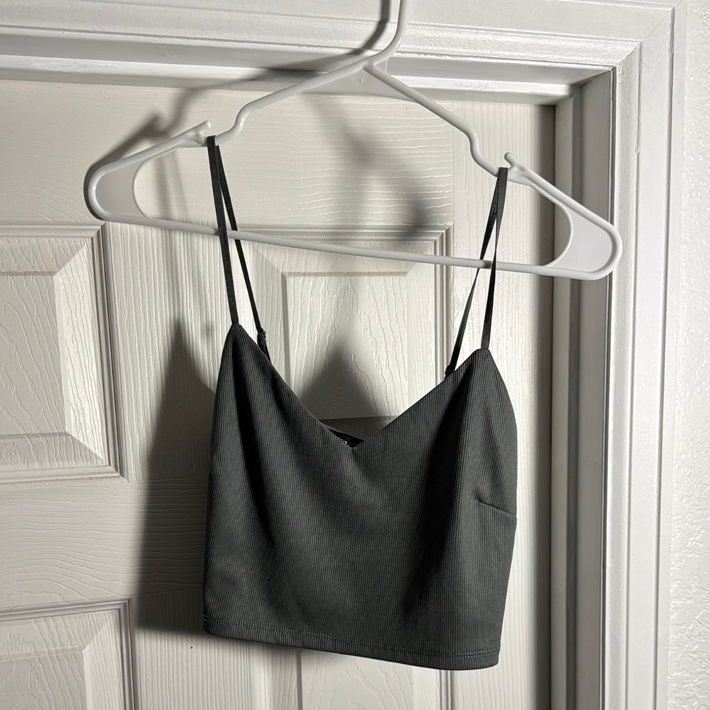 Green Cropped Top